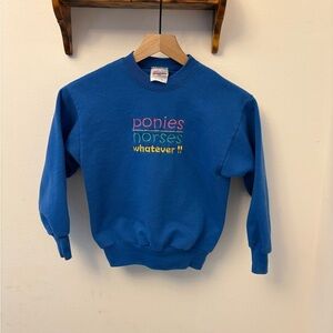 Vintage Hanes Kids Sweatshirt Size Medium